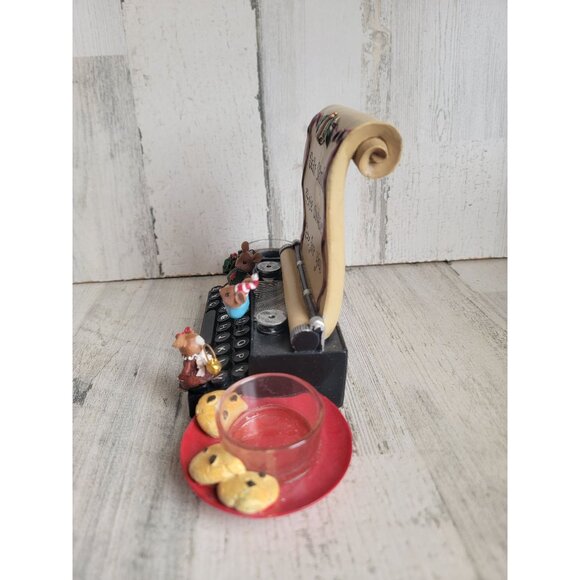 Yankee Candle Mouse AS IS typewriter Xmas tea light - Picture 8 of 14